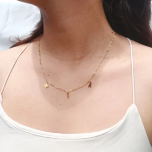 custom initial letter necklace jewelry