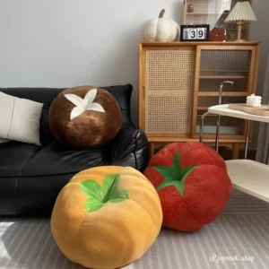 Add a Pop of Color and Comfort With Mushroom, Tomato, and Persimmon Pillows 2 Mushroom Tomato and Persimmon Pillows aesthetic home finds shopee