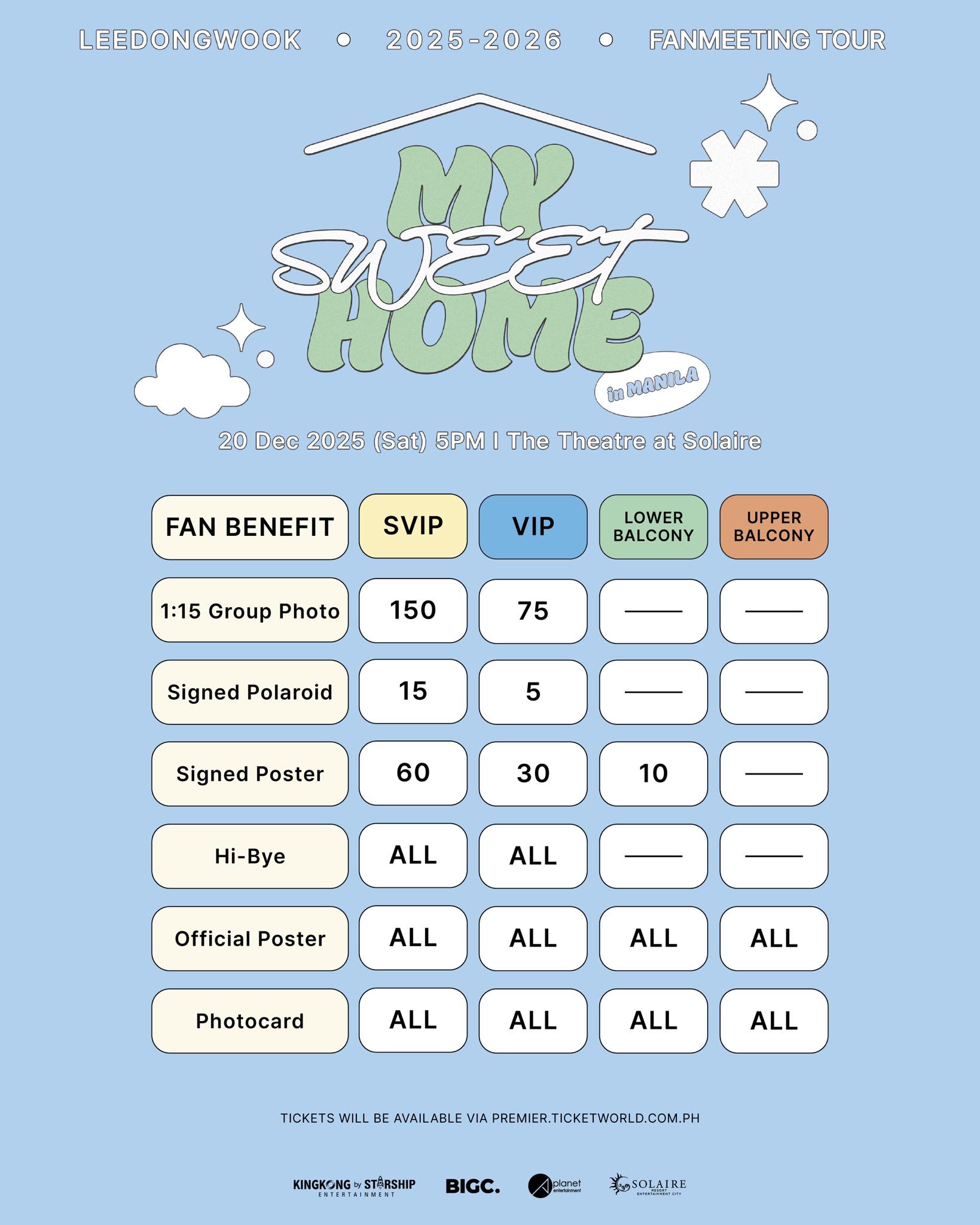 Lee Dong-wook Live in Manila 2025: Ticket Prices and Seat Plan Announced 3 Solaire Resort