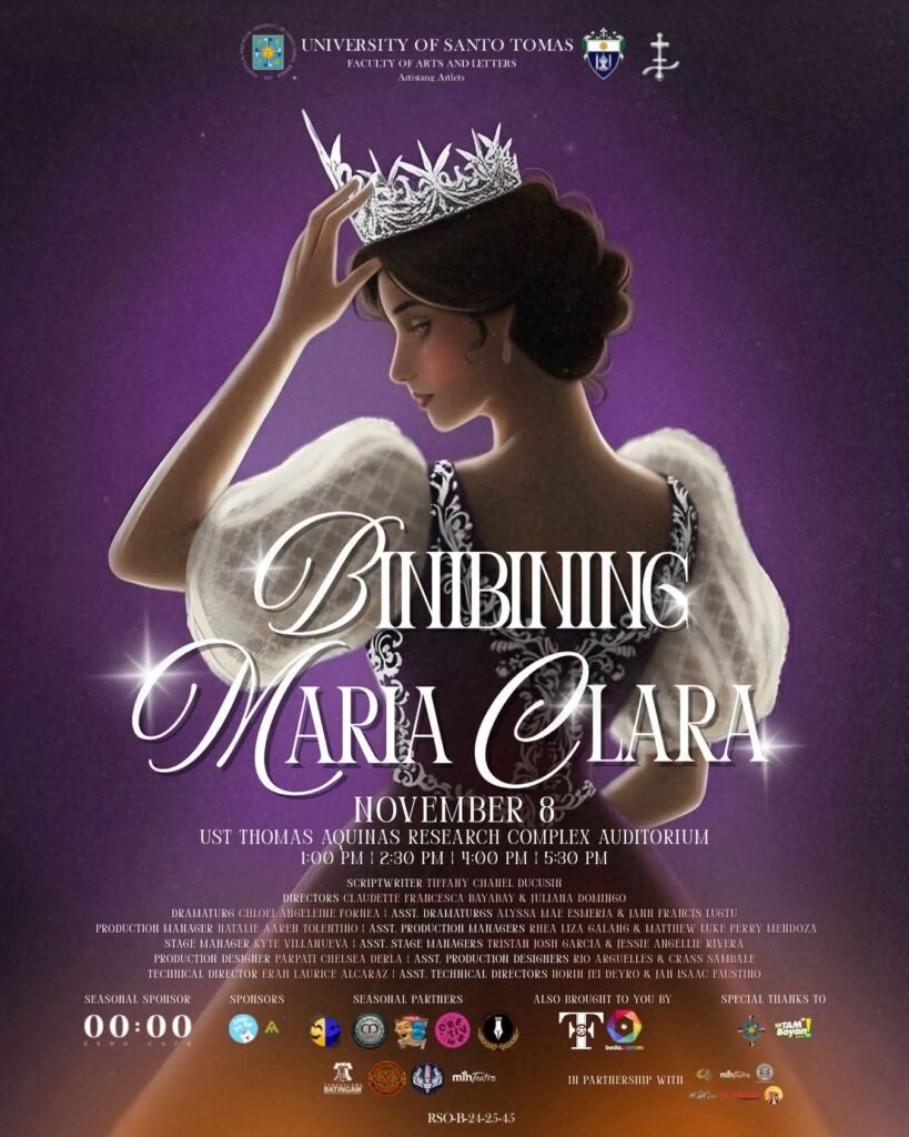 Artistang Artlets Challenges Tradition in “Binibining Maria Clara” at UST 1 ARTISTANG ARTLETS POSTER BINIBINING MARIA CLARA