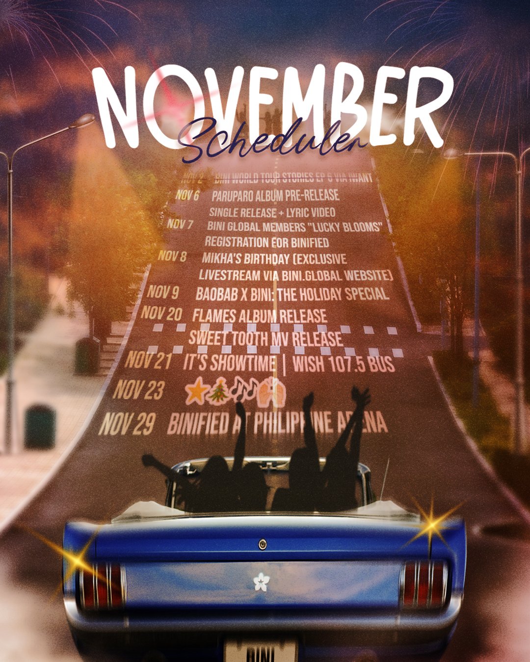 BINI Is Releasing a New Album This Month—Here’s What We Know So Far 3 BINI November 2025 scheduler