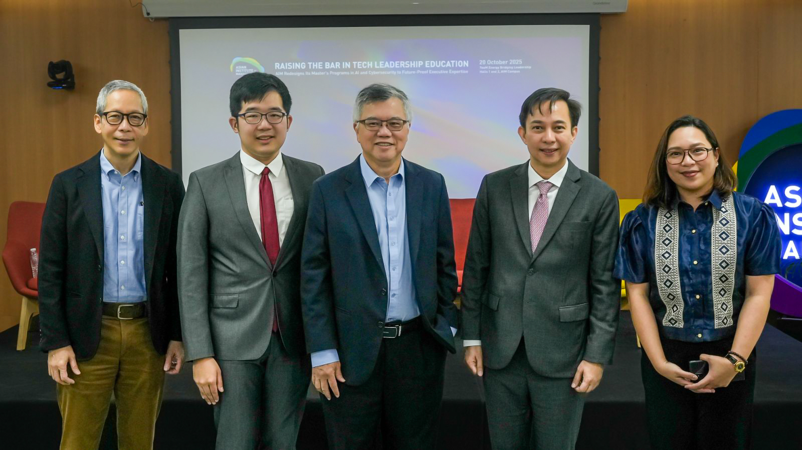 These Master’s Programs Build Cyber-Resilient and Ethical Leaders 2 (From left to right_ Prof. Jose Gerardo “Gerry” O. Santamaria, PhD; Prof. Kenneth Co, PhD; Prof. Philip Kwa, FICD, CISSP, SID, CISM, CA, PMP; Prof. Christopher Monterola, PhD; Ms. Alodia C. Hernaez)