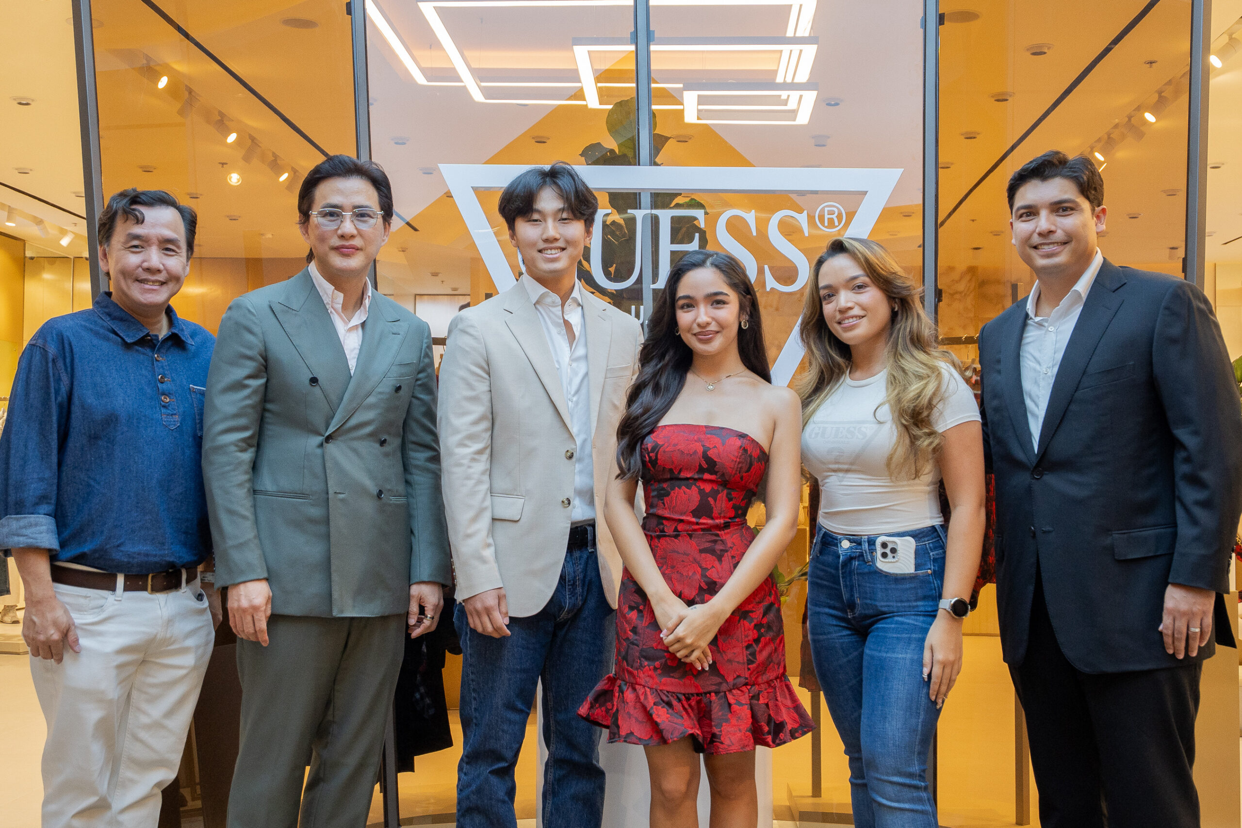 Perkin So (SM), Steven Tan (SM), Ferris Siasat (Guess), Andrea Brillantes, Maureen Stamati (Guess), Michael Stamati (Guess)