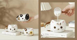 Start Your Day With a Ceramic Cat Mug That Makes Breakfast Softer, Sweeter, and Way More Fun 1 ceramic cut mug aesthetic kitchen finds shopee