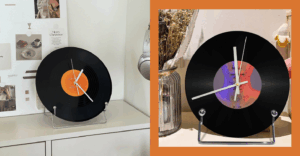 vinyl record decor clock aesthetic home finds