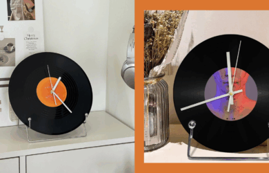 vinyl record decor clock aesthetic home finds