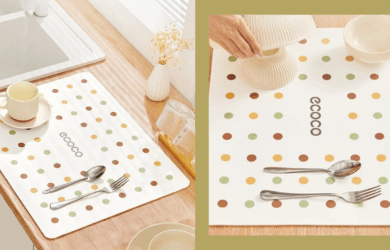 Fast-Absorbent Dish Drying Mat kitchen hack essentials