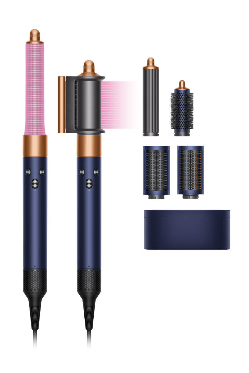 These Holiday Gift Picks by Dyson Are Guaranteed to Make Someone Smile 2 Dyson Airwrap™ multi styler and dryer in Prussian Blue and Rich Copper