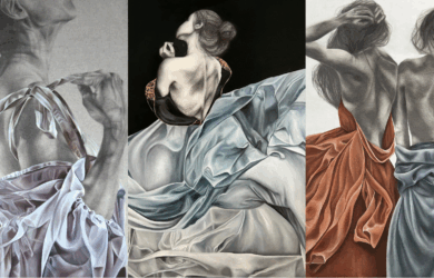 From L-R: A Gentle Undoing, Let me Breathe For Just One Moment, and Those Aren't False Horizons by Rachel Le Roux