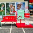 Coca Cola recycled benches bins