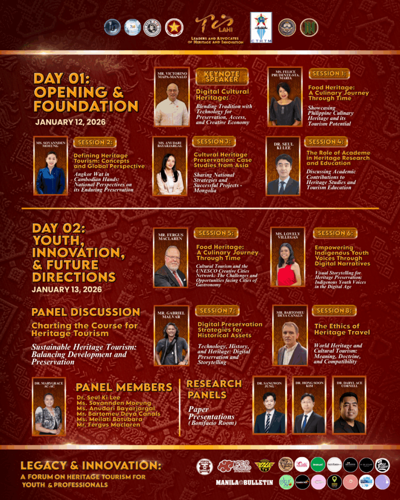 LAHI to Host 2026 Forum on Heritage Tourism, Innovation, and the Digital Age 2 LAHI POSTER 2