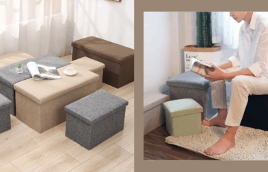 Home Finds: This Folding Storage Stool Is a Two-in-One Solution for Seating and Storage