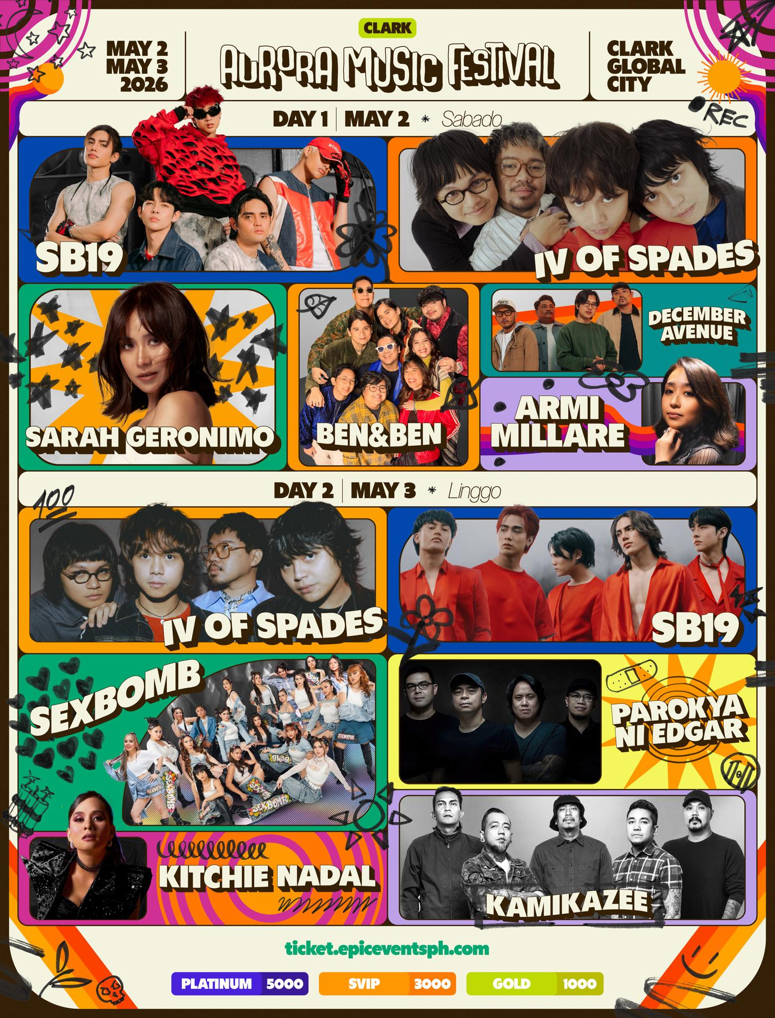 SB19, IV OF SPADES, And More OPM Acts to Perform at Aurora Music Festival 2 Aurora Music Festival