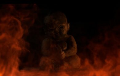 Mudborn clay baby doll