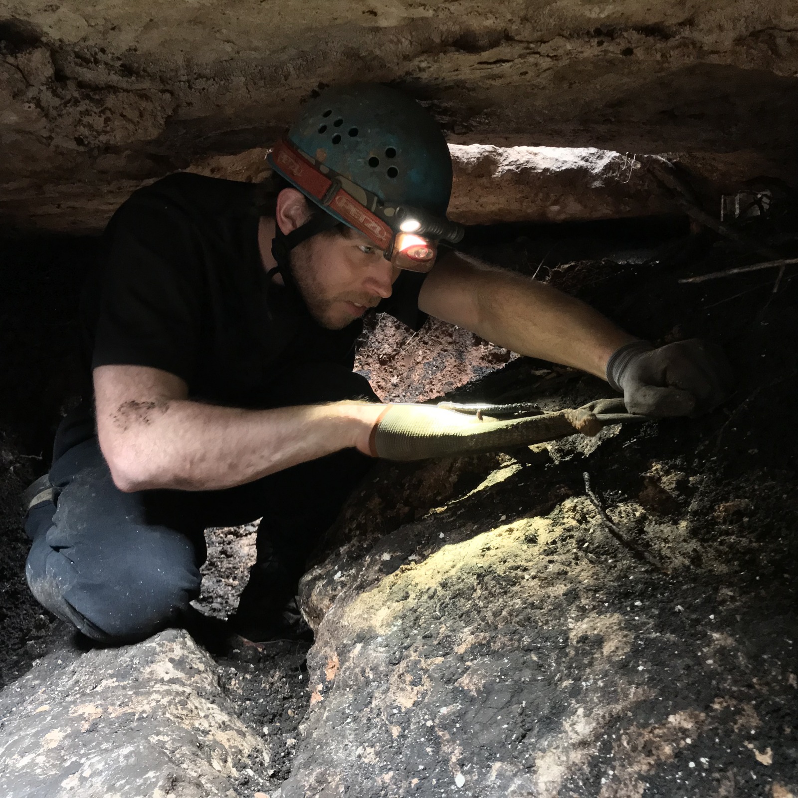 Zach visually impaired caver Austin Texas