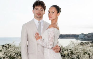 Alexandra Saint Mleux and Charles Leclerc