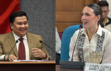 Jinggoy Estrada and Elizabeth Means