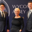 (From left) Chotchawal Leetrairong, Fiona Angel, and William Vanbergen at the announcement of Wycombe Abbey International School Bangkok, reinforcing Bangkok’s growing role as a regional education hub.