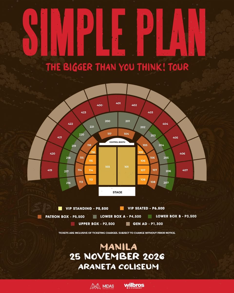 Simple Plan Live in Manila 2026: Ticket Prices and Seat Plan Announced 2 682177434 1414831104008792 6625728908172006218 n