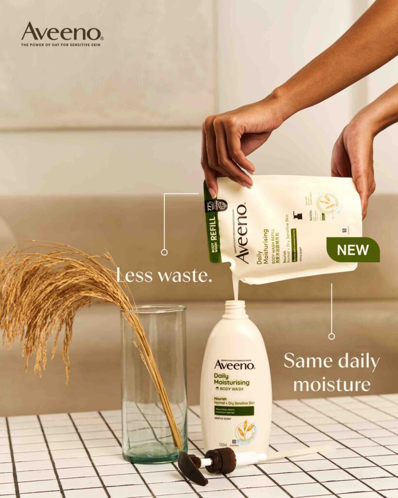 Aveeno Launches New Body Wash Refills 2 DM Awareness Material H Static
