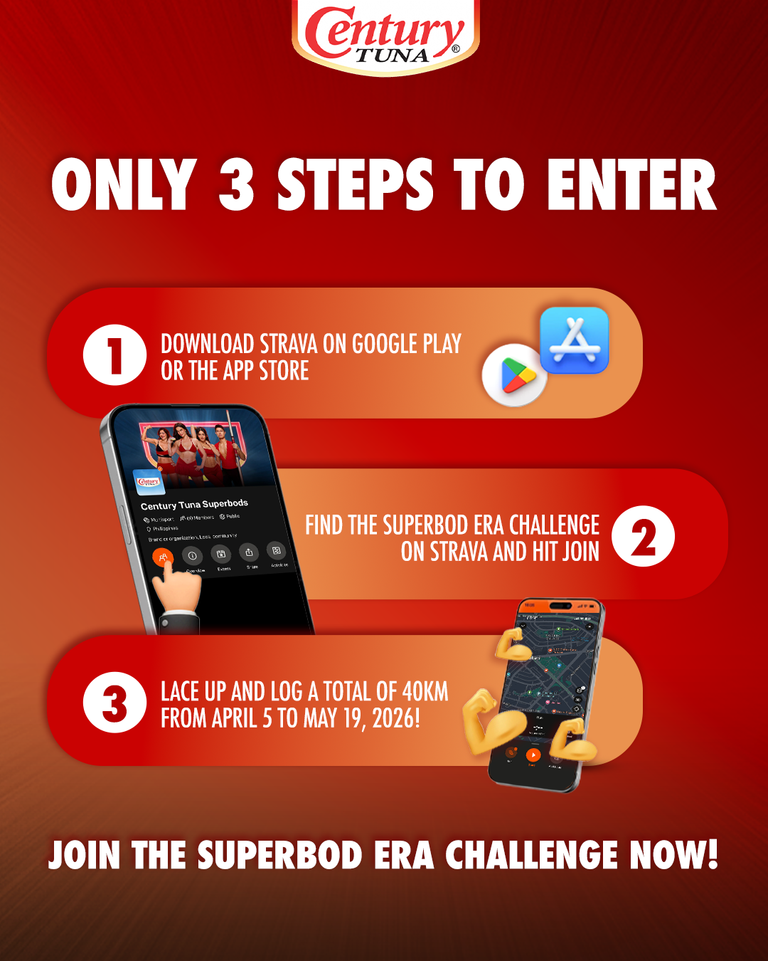 How to join the Superbods Era Challenge on Strava in 3 steps