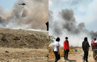 Navotas landfill fire