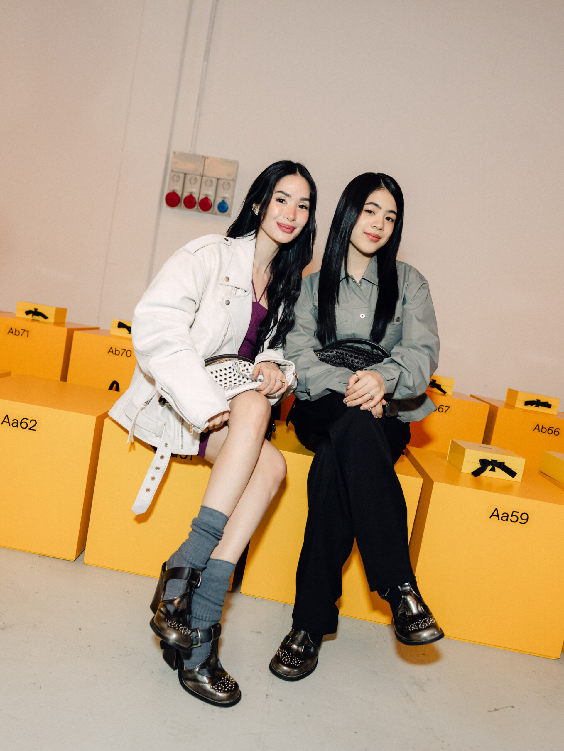 Onitsuka Tiger Autumn-Winter 2026 Collection at Milan Fashion Week. Heart Evangelista, Niana Guerrero.