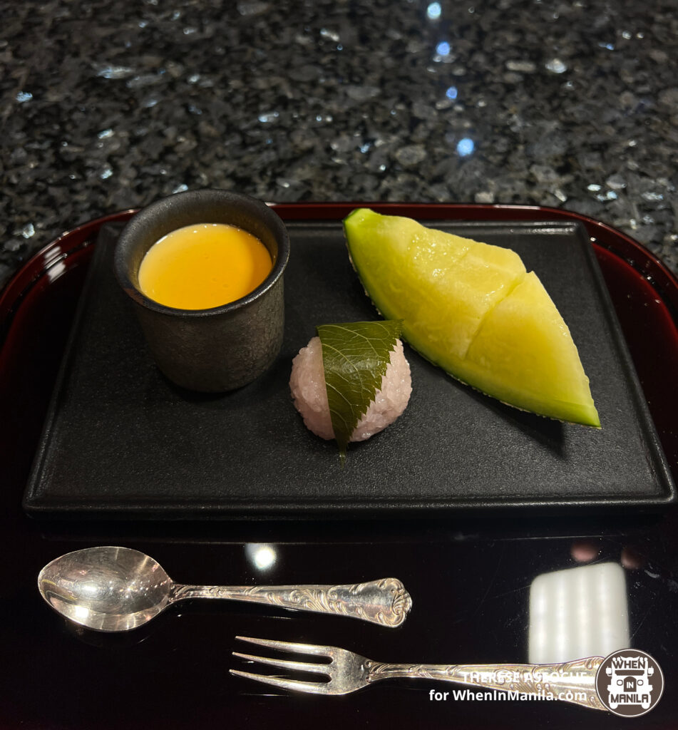 OKADA KAPPOU YOSHI CHEF MENU DESSERT