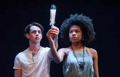 Omar Padilla and Tiana Kaye Johnson in Yemaya's Belly.