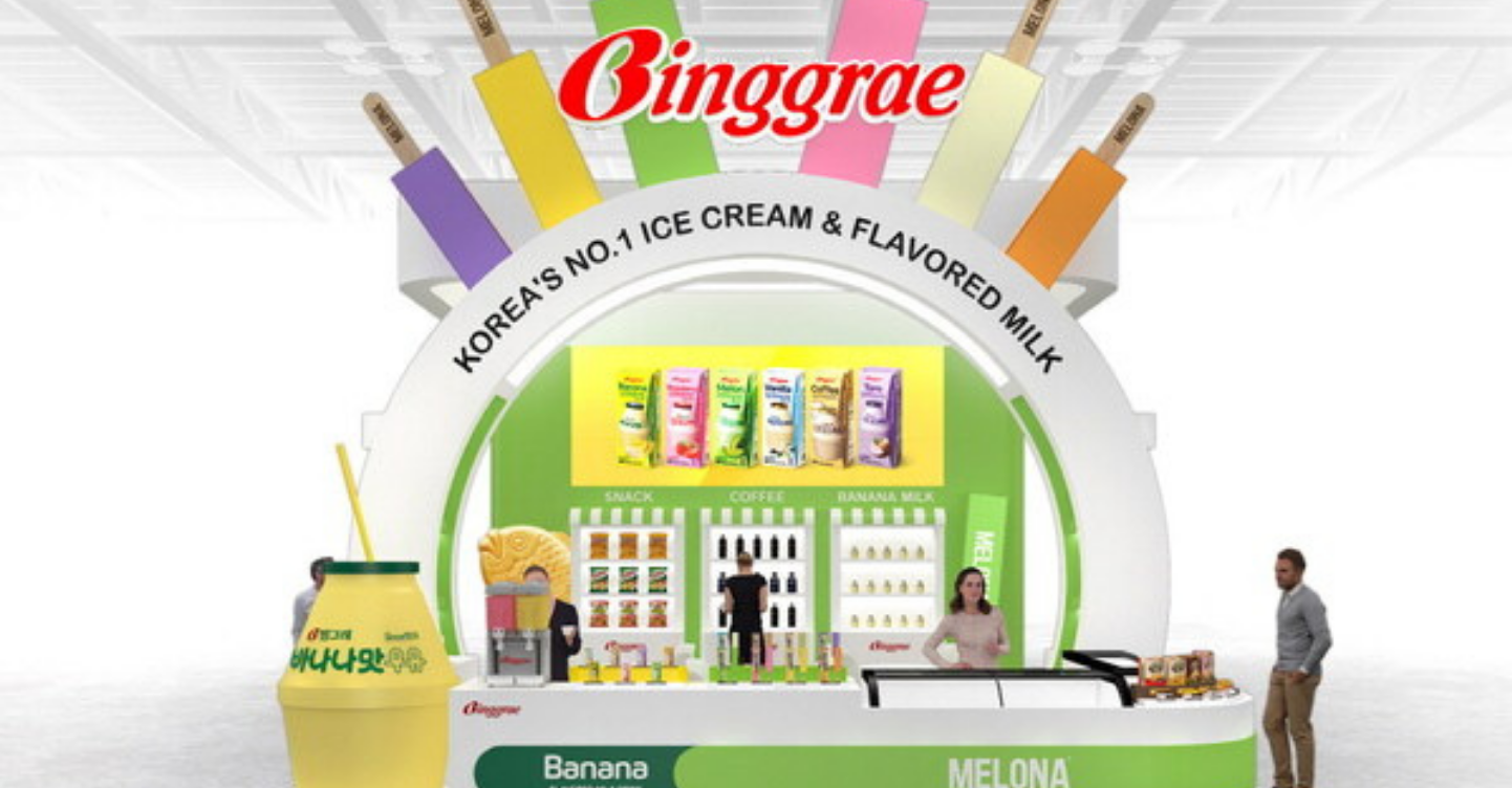 This Popular Korean Brand Heads to Asia’s Largest Food Trade Exhibition 1 A bird's eye view of the booth of Binggrae 'THAIFEX 2026'