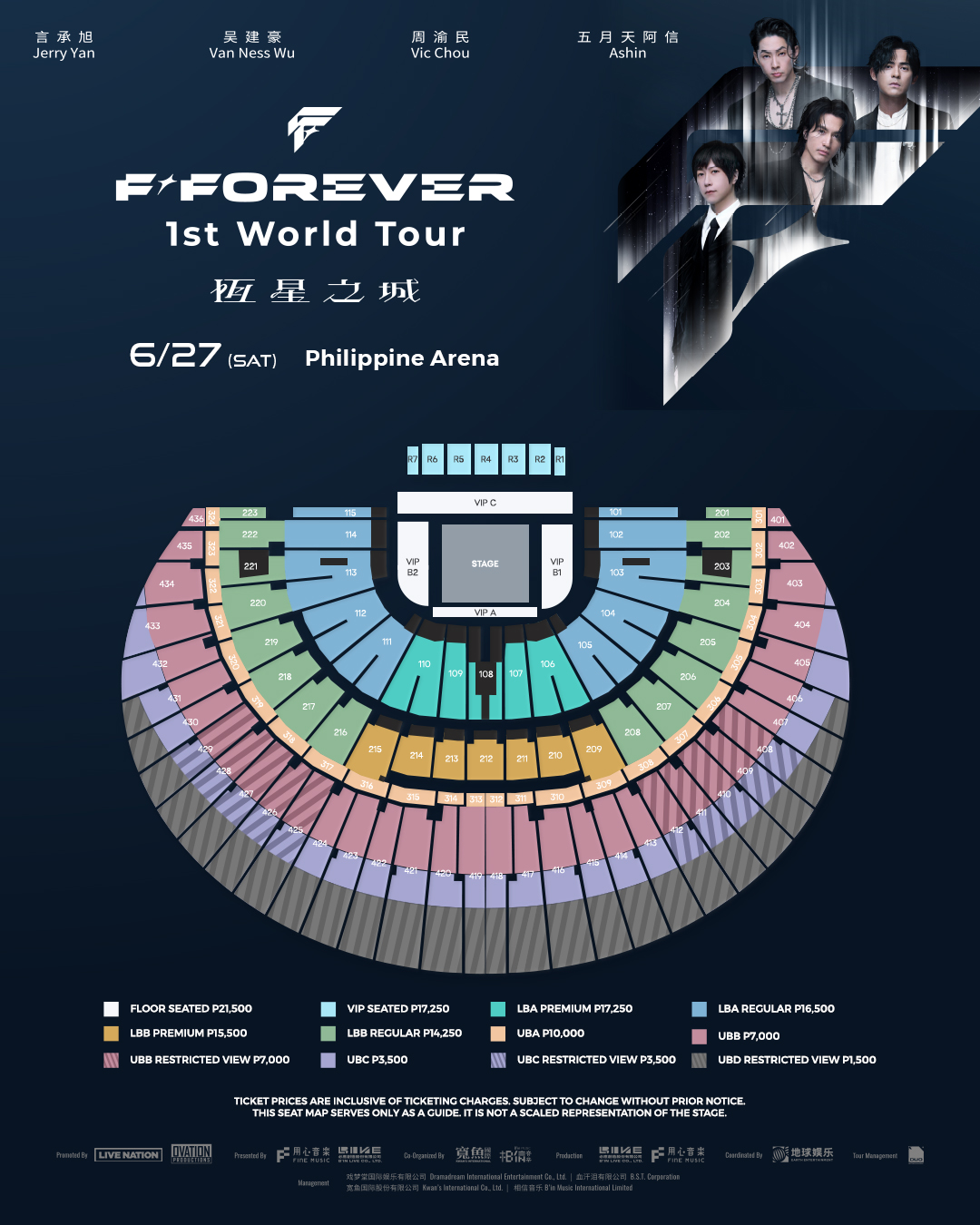 F4 Live in Bulacan 2026: Ticket Prices and Seat Plan Announced 2