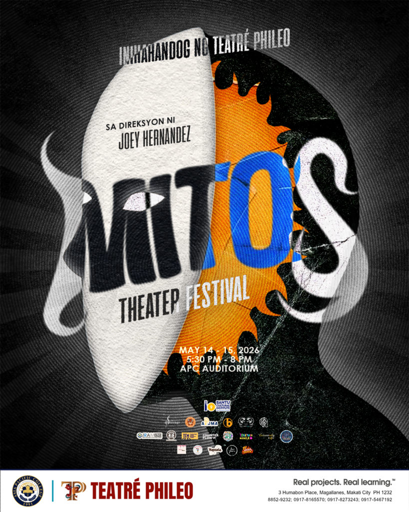 Teatré Phileo Explores Human Identity Through “MITOS: Theater Festival” 1 MITOS OP W LOGOS