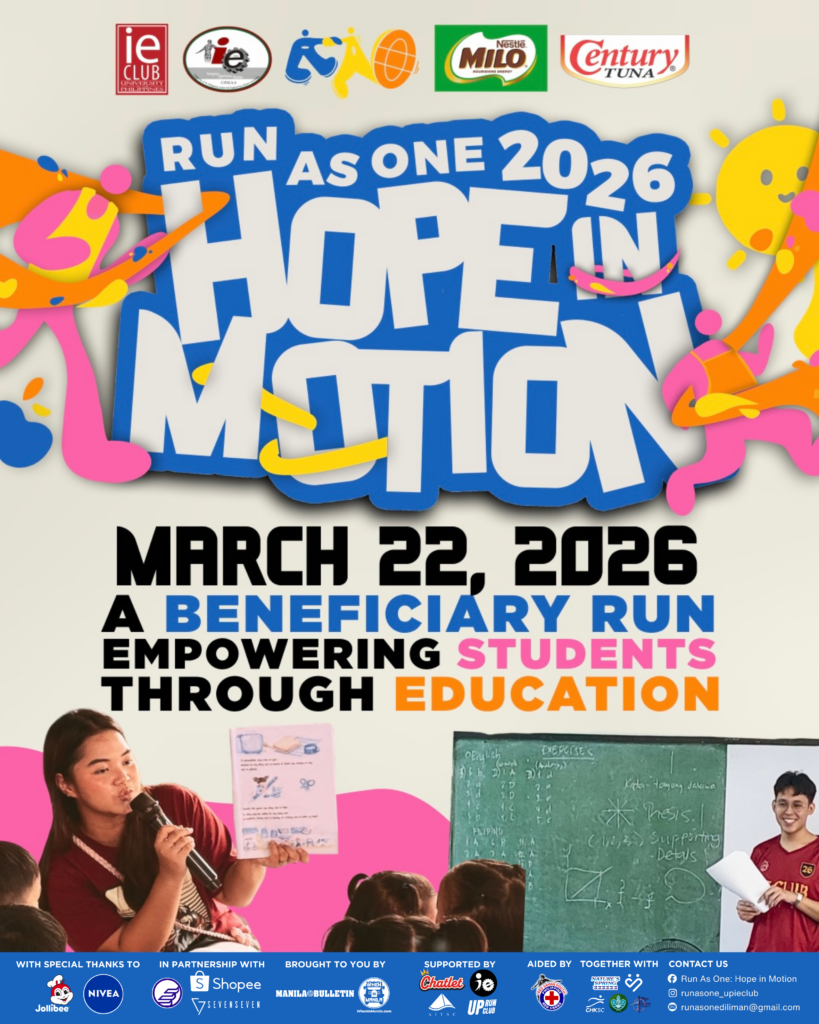 Run As One 2026 Promotes Education Through Hope in Motion at UP Diliman 1 RUN AS ONE Poster