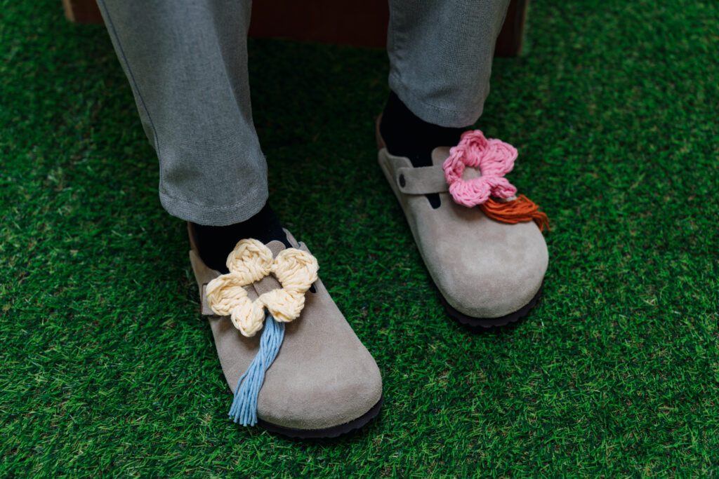 50 Years of the Boston: Why Manila’s Creative Scene is Celebrating This Birkenstock Icon 5 BIRKENSTOCK Boston Taupe with Custom Crochet Work by Ilyang Ilyang
