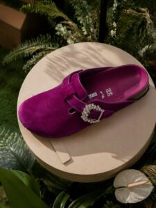 50 Years of the Boston: Why Manila’s Creative Scene is Celebrating This Birkenstock Icon 8 BIRKENSTOCK x Manolo Blahnik Boston Rich Purple Velvet Crystal