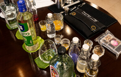Complete bar tools were provided to the guests to come up with creative cocktails using Ginebra San Miguel Frasco GSM Blue Mojito and GSM Premium