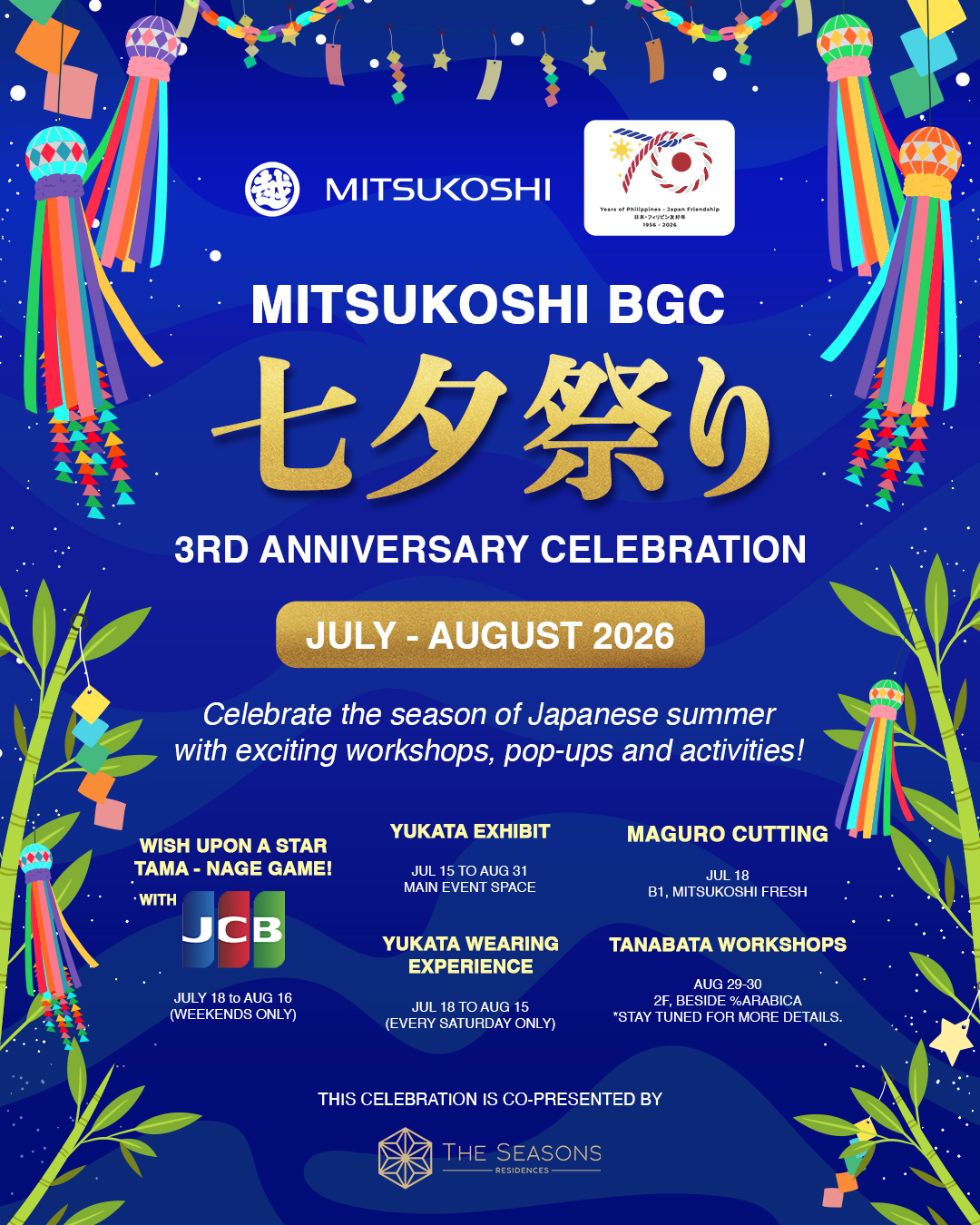 From Yukata Dress-Ups to a Maguro Cutting Show: A Month-Long Japanese Festival Awaits as MITSUKOSHI BGC Turns 3 2 MITSUKOSHI BGC Turns 3