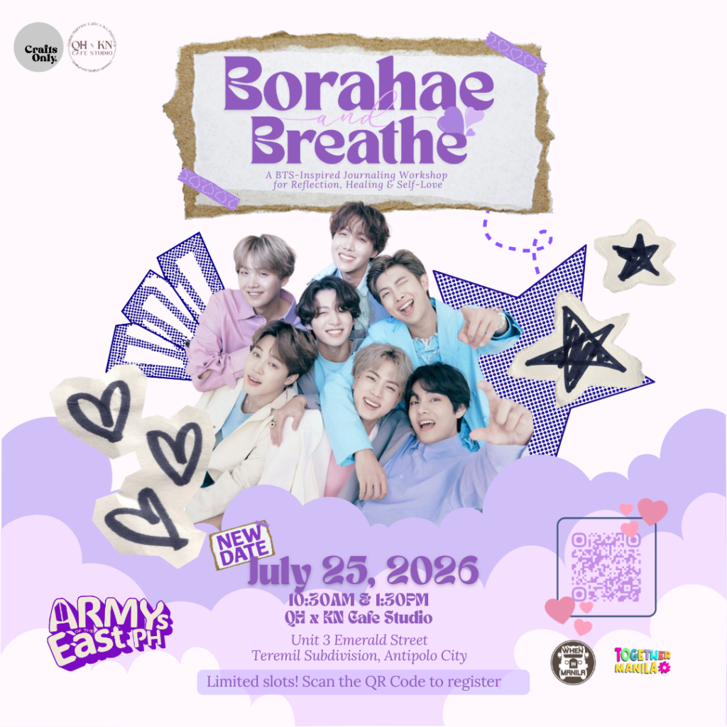 Borahae & Breathe Brings BTS-Inspired Journaling Workshop to Antipolo 1 Borahae Breathe BTS Inspired Journaling Workshop Facebook Post Square 1