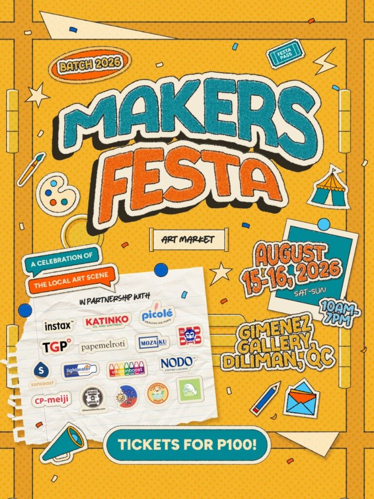 Makers Festa Class of 2026 Brings 120 Filipino Artists to UP Diliman This August 1 Makers Festa Official Poster