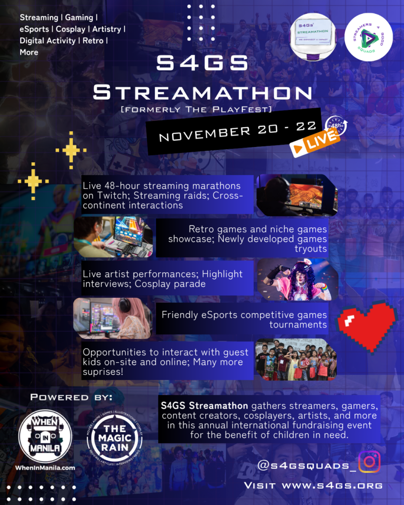 S4GS Streamathon 2026 Returns This November to Raise Funds for Children in Need 2 Official Poster