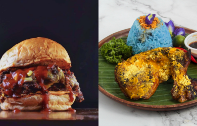 Texan Burger Single, Texan Burger Double, "Salted Egg Chicken Inasal Chicken Inasal"