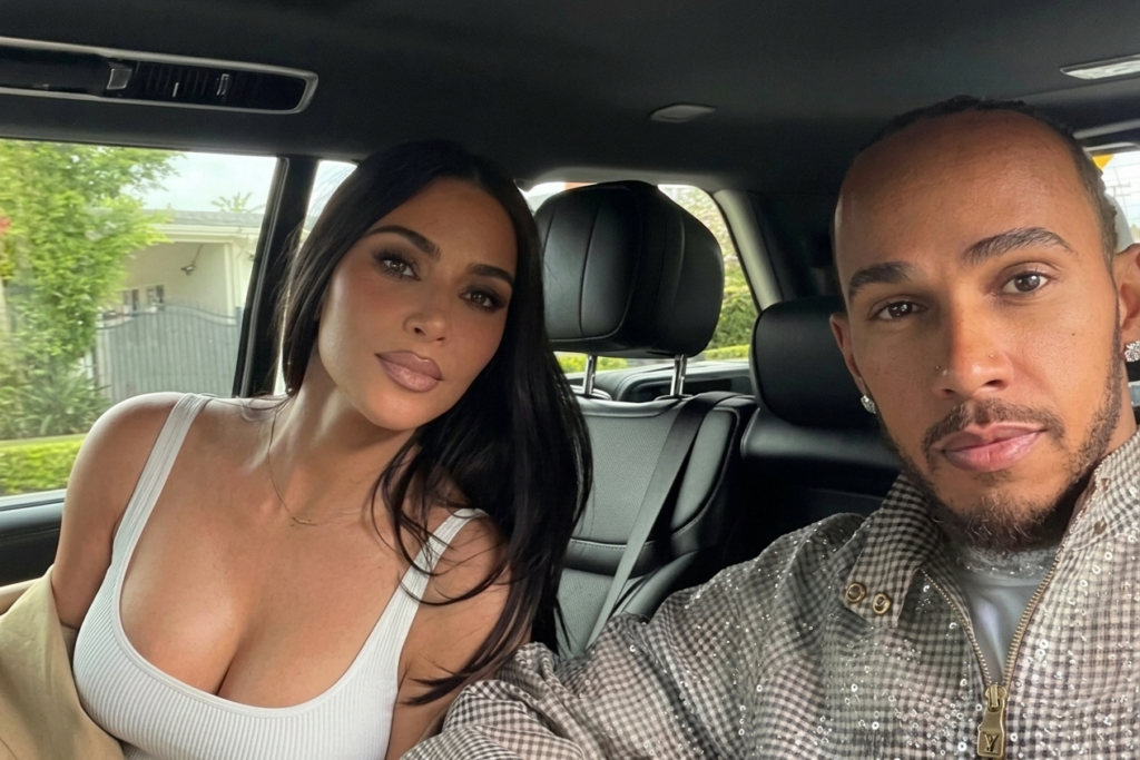Kim Kardashian and Lewis Hamilton