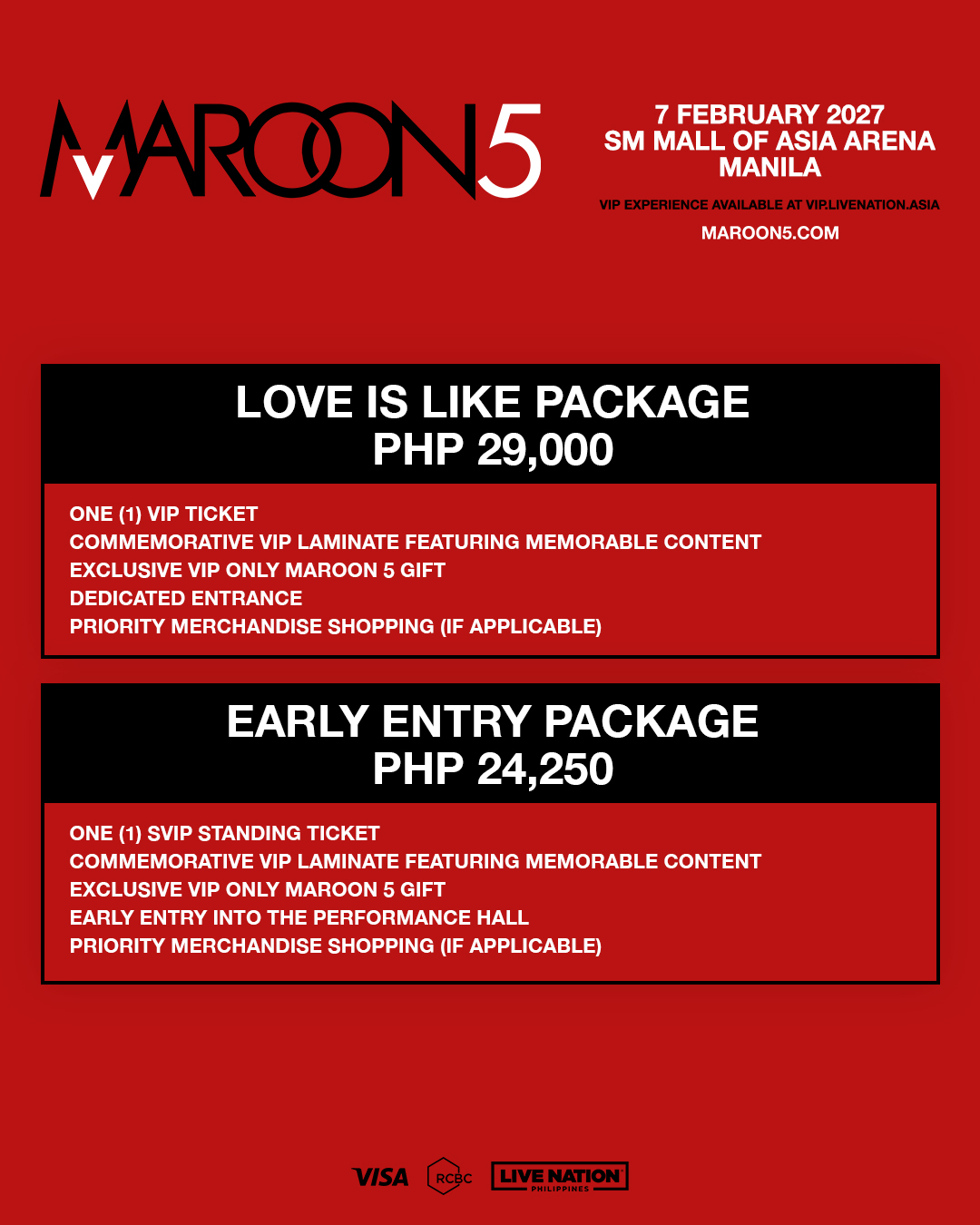 Maroon 5 Live in Manila 2027: Ticket Prices and Seat Plan Announced 4 HO18E9qaQAAGnlK