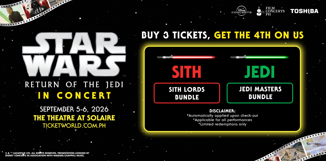 Your Complete Guide to "Star Wars: Return of the Jedi in Concert" in Manila 2 SW3 Bundle w Toshiba