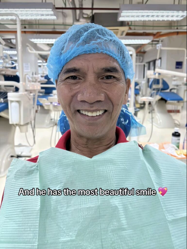 The Price of a Smile: How Student Dentists and Rural Clinics are Bridging the Philippines' Dental Care Gap 4 Kuya Carlos after receiving his dentures