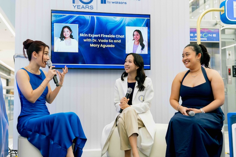 LOOK: This Japanese Brand Has Been One of Watsons’ Best-Kept Secrets for 10 Years 1 3 Event host Janeena Chan left led the fireside chat together with Dr. Vada So middle and Watsons Brand Manager Mary Adriane Aguado right focused on Target Pros products and future 2