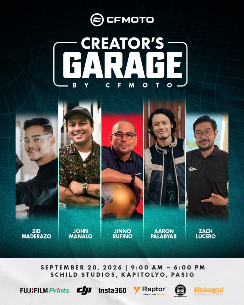 CFMOTO Philippines Brings Riders and Creators Together at Creator’s Garage 1 CREATORS GARAGE POSTER