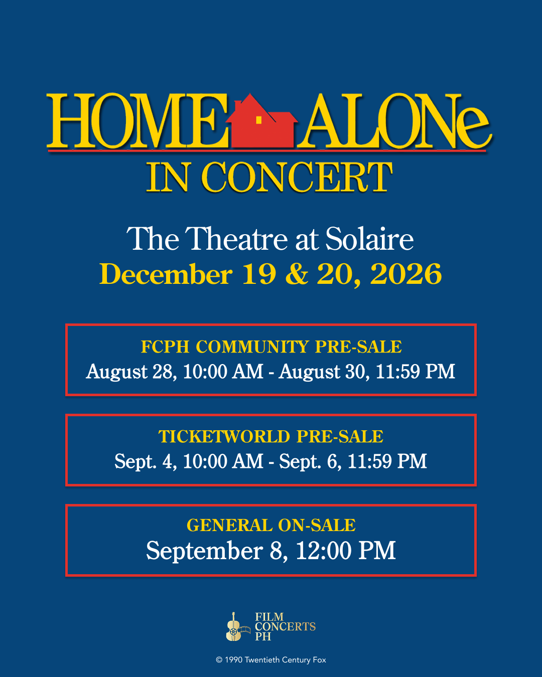 Home Alone in Concert, Film Concerts PH