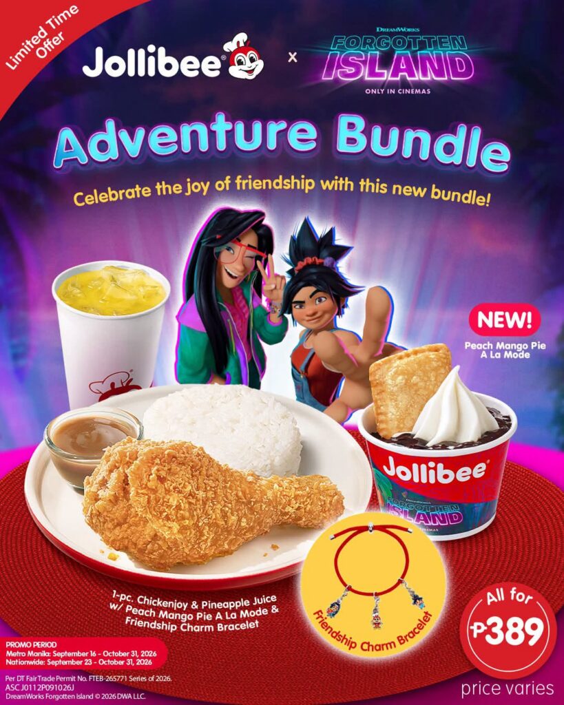 LOOK: Jollibee Launches Limited-Edition Charm Bracelet Inspired by the Film “Forgotten Island” 1 Jollibee x Forgotten Island Adventure Bundle