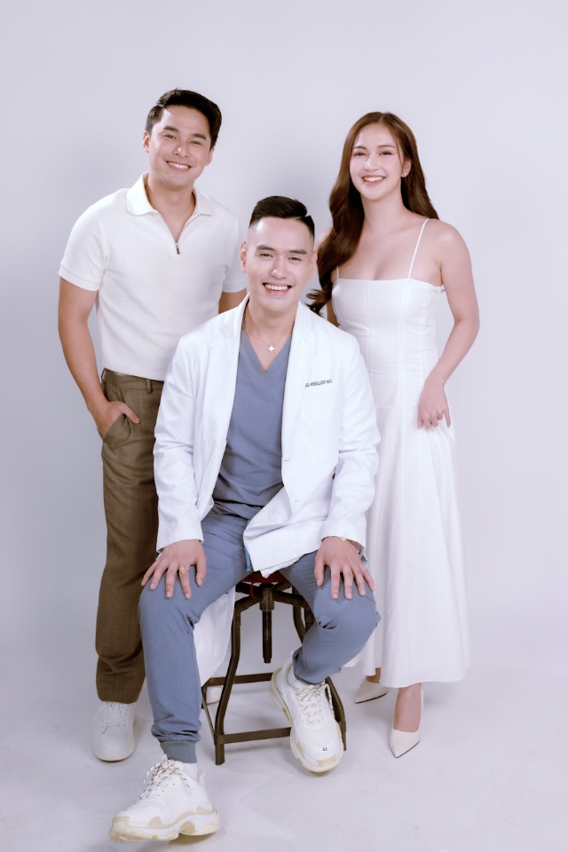 KBK ambassadors Charlie Dizon and McCoy de Leon with Dr. Kei Rebolledo 2
